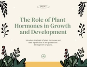 Plant Themed Group Project Education Presentation - page 1