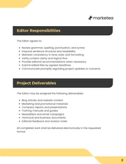 Freelance Editor Contract Template - Página 2