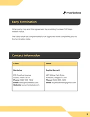 Freelance Editor Contract Template - Página 5