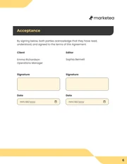 Freelance Editor Contract Template - Página 6
