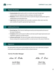 Car Wash Contract Template - Page 6