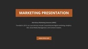 Modern Orange And Black Marketing Presentation - Page 1