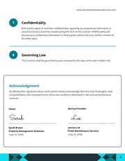 Annual Maintenance Contract Template - Page 4