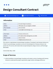 Design Consultant Contract Template - Pagina 1