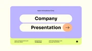 Neon Orange And Purple Company Presentation - page 1