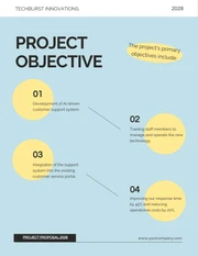 Blue And Yellow Bubbly Project Proposal - Seite 2