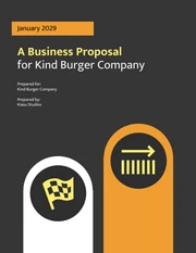 Dark Brown Business Proposal Template - Page 1