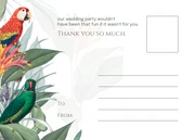 White Modern Aesthetic Wedding Thank You Postcard - Page 2