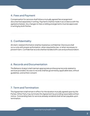 BCBA Contract Template - Página 2