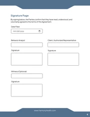 BCBA Contract Template - Página 4