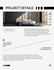 Minimalist Black And White Architect Professional Proposal - Seite 3