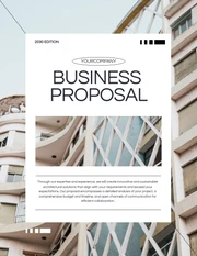 Minimalist Black And White Architect Professional Proposal - Seite 1