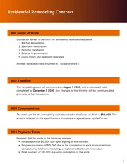 Home Remodeling Contract Template - Página 2