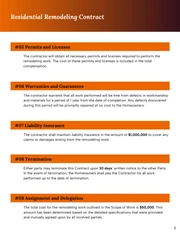 Home Remodeling Contract Template - Página 3