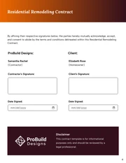 Home Remodeling Contract Template - Página 4