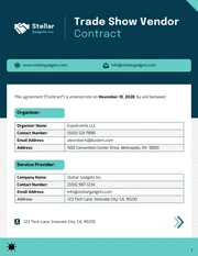 Trade Show Vendor Contract Template - Página 1