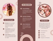 Peach and Purple Wedding Tri-fold Brochure - Seite 2