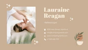 Brown and Cream Massage Therapist Business Card - Page 2
