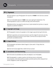 Photographer Contract - صفحة 2