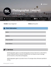 Photographer Contract - Pagina 1