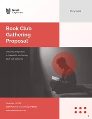 Book Club Gathering Proposal - Page 1