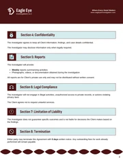 Private Investigator Contract Template - صفحة 2