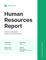 Human Resources Report - Page 1