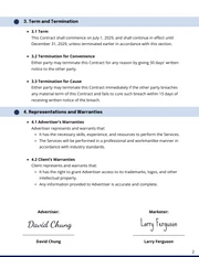 Advertising Contract Template - page 2