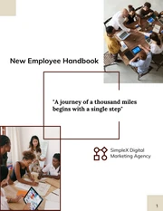 Free Employee Handbook Template For Small Business - Page 1