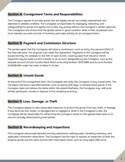 Consignment Contract Template - page 2