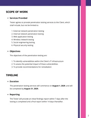 Penetration Testing Contract Template - Page 2