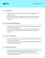 Music Band Contract Template - Seite 2