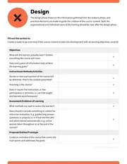 ADDIE Model Worksheet Checklist - Página 4