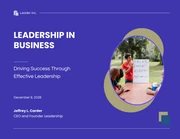 Blue professional modern leadership business presentation - Page 1
