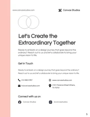 Minimalist Peach Design Proposal - Page 5