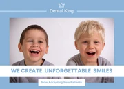 Light Blue Child Dentist Postcard - صفحة 1