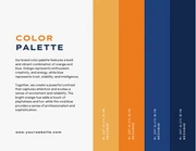 Dark Blue and Orange Tech Brand Guideline Presentation - Seite 4