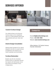White Brown Minimalist Furniture Catalog - Page 3