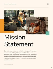Peach Orange and Green Fashion Business Plan - Page 3
