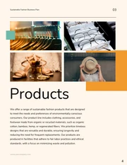 Peach Orange and Green Fashion Business Plan - Page 4