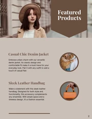 Cream Brown Fashion Catalog - Page 2