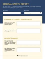 General Safety Report Template - صفحة 1