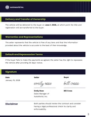 Used Car Payment Contract Template - Seite 3