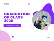 White and Purple Graduation Presentation - Page 1