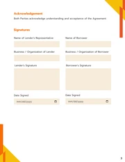 Gator Lending Contract Template - Page 3