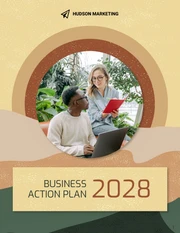 Modern Business Action Plan Template - Page 1