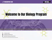Green and Purple Biology Program Education Presentation - Page 1