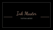 Black And Cream Tattoo Artist Business Card - Page 2