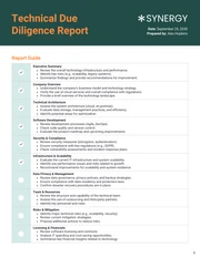 Technical Due Diligence Report Template - Seite 1