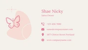 Beige And Peach Aesthetic Cute Illustration Beauty Business Card - Page 2